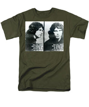 Jim Morrison Mug Shot Horizontal - Men's T-Shirt  (Regular Fit)