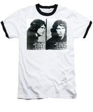 Jim Morrison Mug Shot Horizontal - Baseball T-Shirt