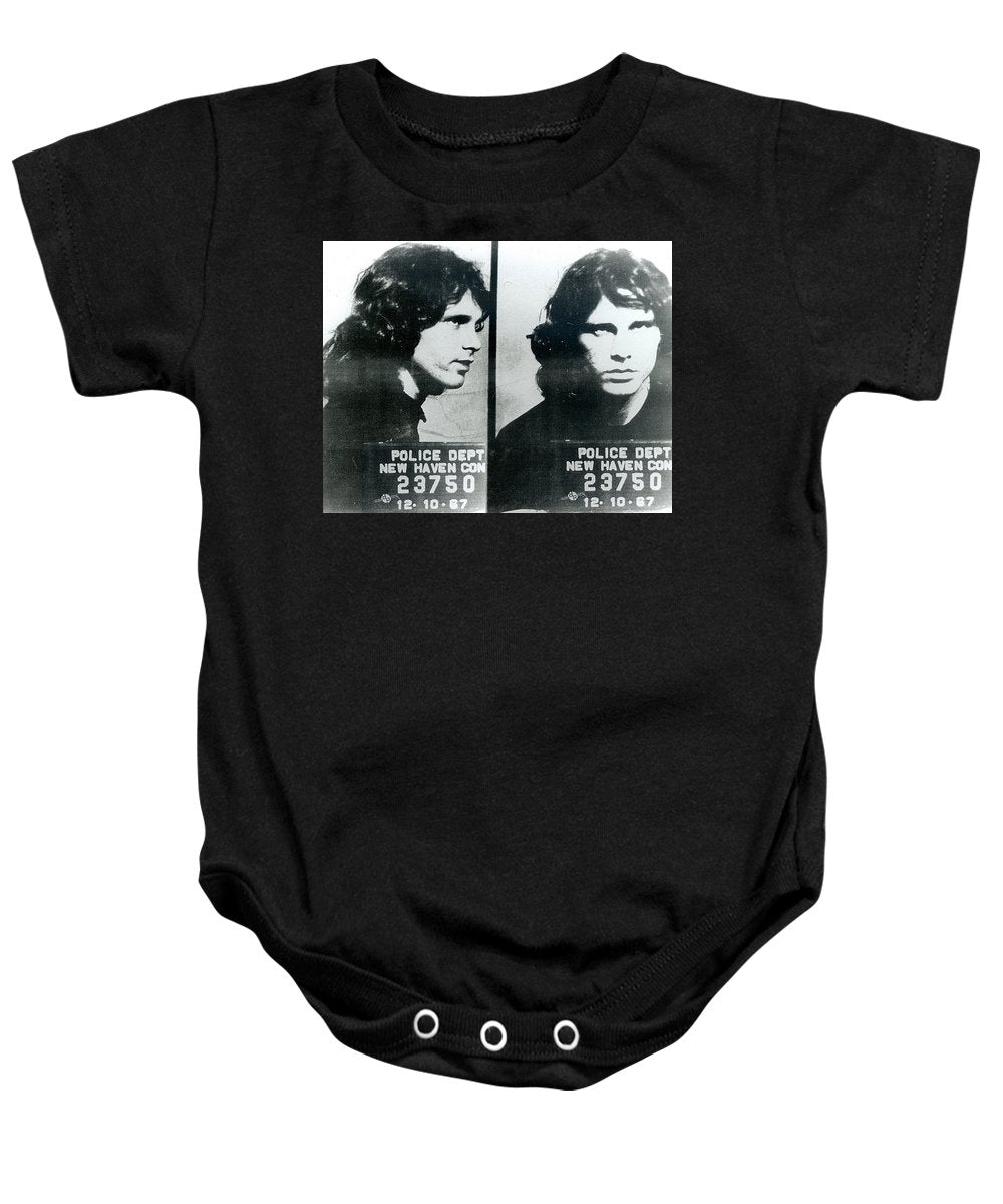 Jim Morrison Mug Shot Horizontal - Baby Onesie