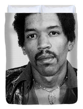 Jimi Hendrix Mug Shot Vertical - Duvet Cover