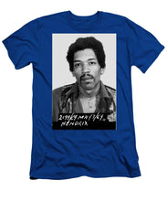 Jimi Hendrix Mug Shot Vertical - Men's T-Shirt (Athletic Fit)