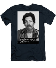 Jimi Hendrix Mug Shot Vertical - Men's T-Shirt (Athletic Fit)
