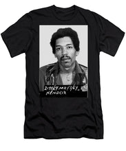 Jimi Hendrix Mug Shot Vertical - Men's T-Shirt (Athletic Fit)