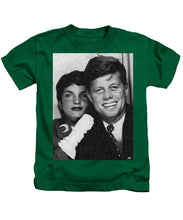 John F Kennedy And Jackie - Kids T-Shirt Kids T-Shirt Pixels Kelly Green Small 