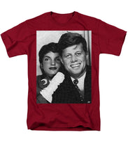 John F Kennedy And Jackie - Men's T-Shirt  (Regular Fit) Men's T-Shirt (Regular Fit) Pixels Cardinal Small 