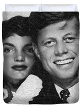 John F Kennedy And Jackie - Duvet Cover Duvet Cover Pixels Queen  