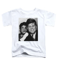 John F Kennedy And Jackie - Toddler T-Shirt Toddler T-Shirt Pixels White Small 