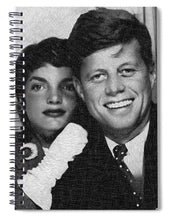 John F Kennedy And Jackie - Spiral Notebook Spiral Notebook Pixels 6" x 8"  