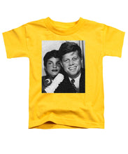 John F Kennedy And Jackie - Toddler T-Shirt Toddler T-Shirt Pixels Yellow Small 
