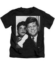 John F Kennedy And Jackie - Kids T-Shirt Kids T-Shirt Pixels Black Small 
