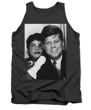 John F Kennedy And Jackie - Tank Top Tank Top Pixels Charcoal Small 
