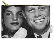 John F Kennedy And Jackie - Carry-All Pouch Carry-All Pouch Pixels Small (6" x 4")  