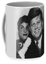 John F Kennedy And Jackie - Mug Mug Pixels Large (15 oz.)  