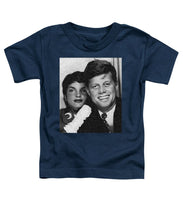 John F Kennedy And Jackie - Toddler T-Shirt Toddler T-Shirt Pixels Navy Small 