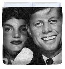 John F Kennedy And Jackie - Duvet Cover Duvet Cover Pixels King  