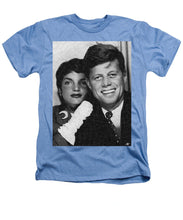 John F Kennedy And Jackie - Heathers T-Shirt Heathers T-Shirt Pixels Light Blue Small 