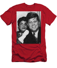John F Kennedy And Jackie - Men's T-Shirt (Athletic Fit) Men's T-Shirt (Athletic Fit) Pixels Red Small 