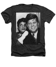 John F Kennedy And Jackie - Heathers T-Shirt Heathers T-Shirt Pixels Charcoal Small 