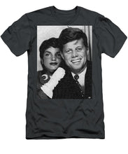 John F Kennedy And Jackie - Men's T-Shirt (Athletic Fit) Men's T-Shirt (Athletic Fit) Pixels Charcoal Small 