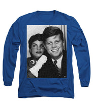 John F Kennedy And Jackie - Long Sleeve T-Shirt Long Sleeve T-Shirt Pixels Royal Small 