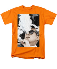 John F Kennedy Cigar And Sunglasses 2 Large - Men's T-Shirt  (Regular Fit) Men's T-Shirt (Regular Fit) Pixels Orange Small 
