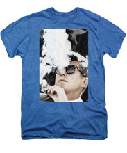 John F Kennedy Cigar And Sunglasses 2 Large - Men's Premium T-Shirt Men's Premium T-Shirt Pixels   