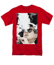 John F Kennedy Cigar And Sunglasses 2 Large - Men's T-Shirt  (Regular Fit) Men's T-Shirt (Regular Fit) Pixels Red Small 