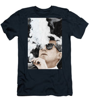 John F Kennedy Cigar And Sunglasses 2 Large - Men's T-Shirt (Athletic Fit) Men's T-Shirt (Athletic Fit) Pixels Navy Small 