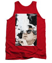 John F Kennedy Cigar And Sunglasses 2 Large - Tank Top Tank Top Pixels Red Small 