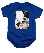 John F Kennedy Cigar And Sunglasses 2 Large - Baby Onesie Baby Onesie Pixels Royal Small 
