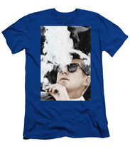 John F Kennedy Cigar And Sunglasses 2 Large - Men's T-Shirt (Athletic Fit) Men's T-Shirt (Athletic Fit) Pixels Royal Small 