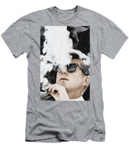 John F Kennedy Cigar And Sunglasses 2 Large - Men's T-Shirt (Athletic Fit) Men's T-Shirt (Athletic Fit) Pixels Heather Small 