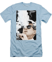 John F Kennedy Cigar And Sunglasses 2 Large - Men's T-Shirt (Athletic Fit) Men's T-Shirt (Athletic Fit) Pixels   