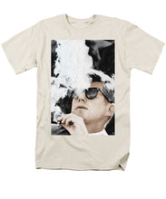 John F Kennedy Cigar And Sunglasses 2 Large - Men's T-Shirt  (Regular Fit) Men's T-Shirt (Regular Fit) Pixels Cream Small 