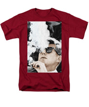 John F Kennedy Cigar And Sunglasses 2 Large - Men's T-Shirt  (Regular Fit) Men's T-Shirt (Regular Fit) Pixels Cardinal Small 
