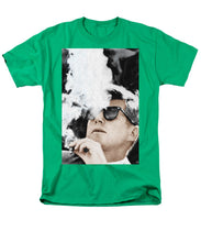 John F Kennedy Cigar And Sunglasses 2 Large - Men's T-Shirt  (Regular Fit) Men's T-Shirt (Regular Fit) Pixels Kelly Green Small 