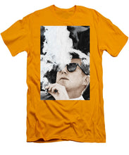 John F Kennedy Cigar And Sunglasses 2 Large - Men's T-Shirt (Athletic Fit) Men's T-Shirt (Athletic Fit) Pixels   