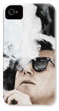 John F Kennedy Cigar And Sunglasses 2 Large - Phone Case Phone Case Pixels IPhone 4 Case  