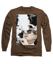 John F Kennedy Cigar And Sunglasses 2 Large - Long Sleeve T-Shirt Long Sleeve T-Shirt Pixels Coffee Small 