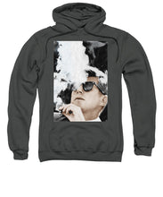 John F Kennedy Cigar And Sunglasses 2 Large - Sweatshirt Sweatshirt Pixels Charcoal Small 