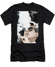 John F Kennedy Cigar And Sunglasses 2 Large - Men's T-Shirt (Athletic Fit) Men's T-Shirt (Athletic Fit) Pixels Black Small 