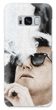 John F Kennedy Cigar And Sunglasses 2 Large - Phone Case Phone Case Pixels Galaxy S8 Case  