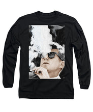 John F Kennedy Cigar And Sunglasses 2 Large - Long Sleeve T-Shirt Long Sleeve T-Shirt Pixels Black Small 