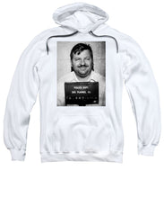 John Wayne Gacy Mug Shot 1980 Black And White - Sweatshirt