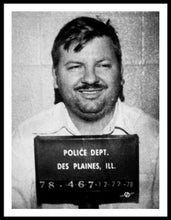 John Wayne Gacy Mug Shot 1980 Black And White - Framed Print