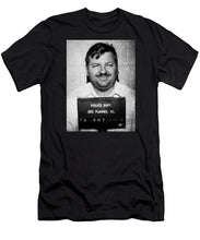 John Wayne Gacy Mug Shot 1980 Black And White - Men's T-Shirt (Athletic Fit)