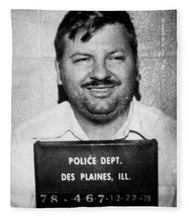 John Wayne Gacy Mug Shot 1980 Black And White - Blanket