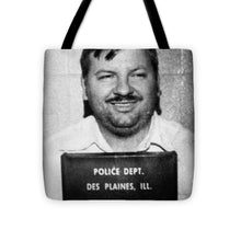 John Wayne Gacy Mug Shot 1980 Black And White - Tote Bag