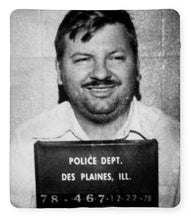 John Wayne Gacy Mug Shot 1980 Black And White - Blanket
