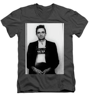 Johnny Cash Mug Shot Country Music Fan Mugshot - Men's V-Neck T-Shirt